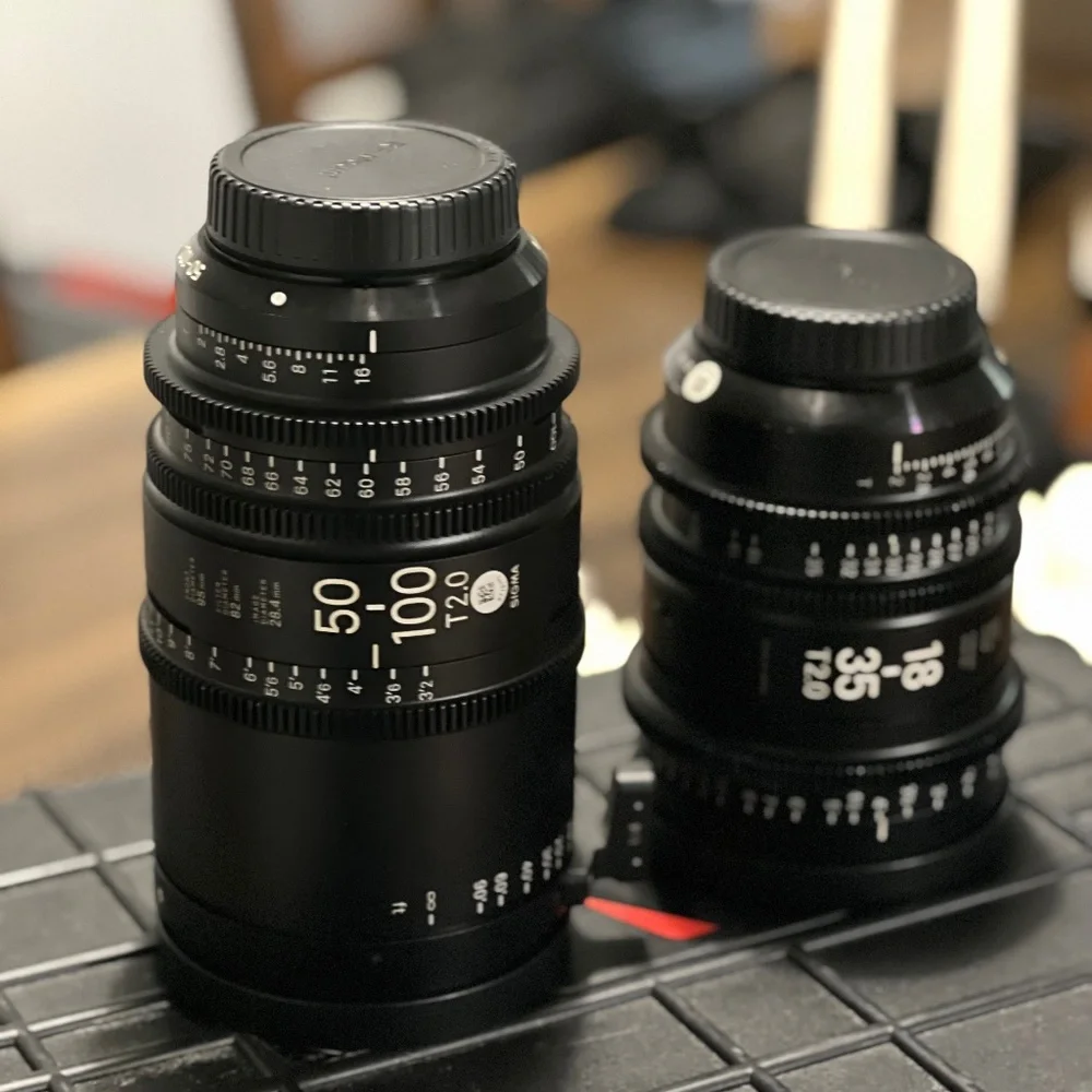 Sigma Cine 18-35mm and 50-100mm Lenses with Case EF for Canon